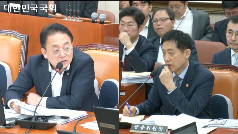 김주현 금융위원장이 11일 국회 정무위원회 국정감사에 참석해 질의에 답변하고 있다. /사진제공=국회인터넷의사시스템 갈무리