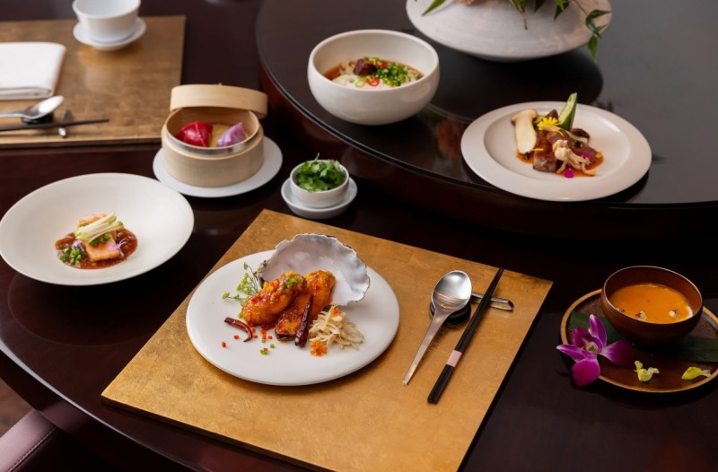 중식당 도원에서 선보이는 만산홍엽 코스. /사진제공=한화호텔앤드리조트