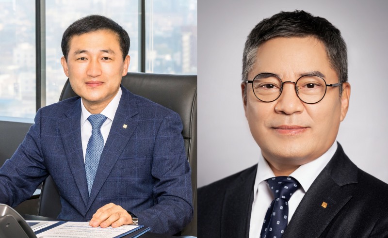 고병일 광주은행장(왼쪽)과 백종일 전북은행장(오른쪽). /사진제공=각사