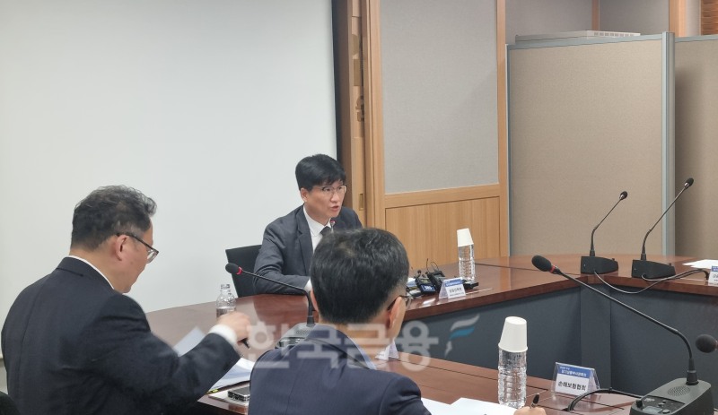 2일 오후 서울 여의도 보험개발원에서 김범수 금융감독원 상품심사판매분석국장이 손해보험사들의 과당 경쟁 자제를 주문했다. 사진=정은경 기자