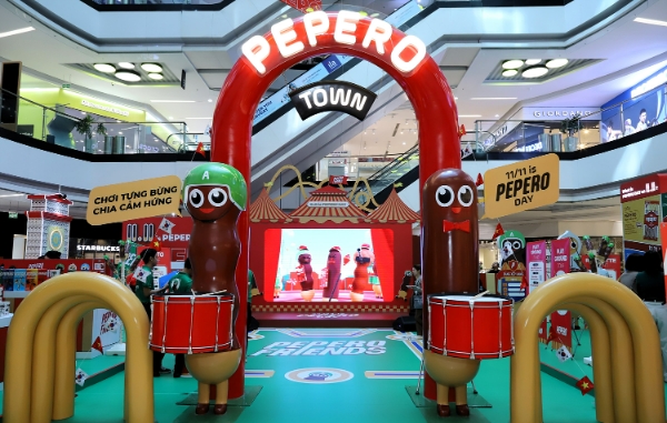 베트남 호치민 반한쇼핑몰 내 빼빼로 팝업스토어. /사진=롯데웰푸드