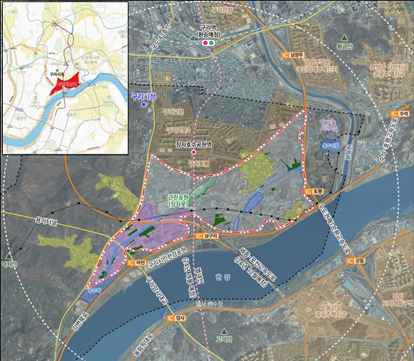 구리토평2지구 위치도 및 개발 계획도 / 자료제공=국토교통부
