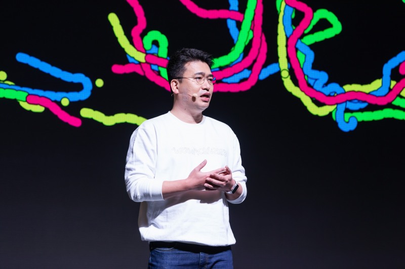 이국환 우아한형제들 대표가 인사말에 나선 모습. /사진제공=우아한형제들