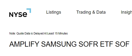 자료출처= NYSE(뉴욕증권거래소) 홈페이지 SOF ETF 갈무리(한국시각 2023.11.16 현재)
