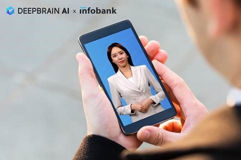 인포뱅크는 생성형 인공지능 전문기업 딥브레인AI와 AI 휴먼 영상 제작을 위한 업무협약을 체결했다고 22일 밝혔다. / 사진제공=인포뱅크