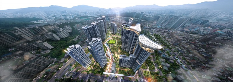 산본1동1지구 재개발사업 조감도./사진제공=현대건설