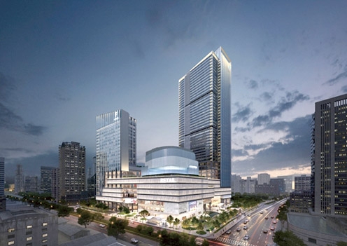 ▲ 대만 아오지디 복합개발 예상 조감도. 사진제공 = 삼성물산