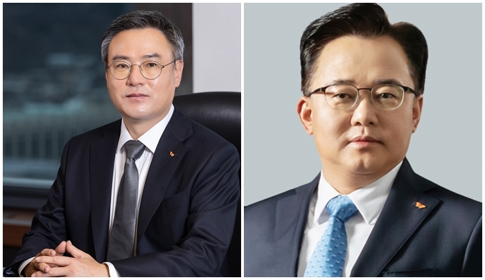 장동현 SK에코플랜트 각자대표이사 부회장 (좌), 박경일 SK에코플랜트 각자대표이사 사장 (우) / 사진제공=SK에코플랜트