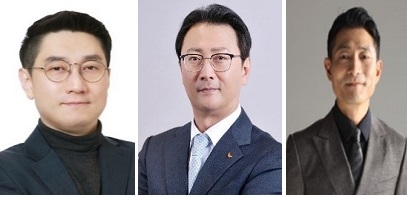 (왼쪽부터) 김양택 SK머티리얼즈 사장, 오종훈 SK에너지 사장, 김원기 SK엔무브 사장.