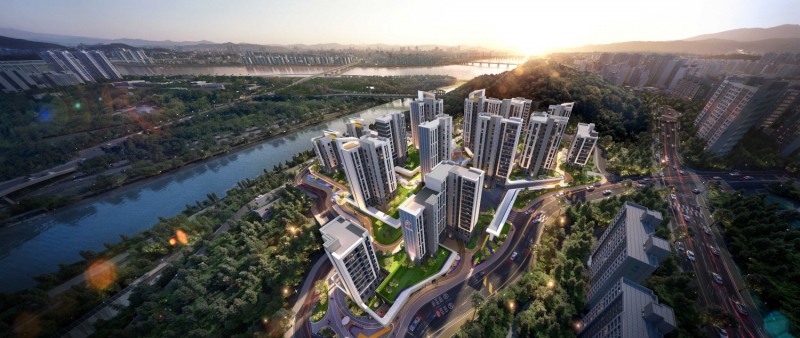 응봉1 주택재건축 조감도./사진제공=현대건설