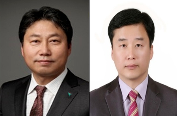 정해성 신임 하나대체투자자산운용 사장 후보(왼쪽)와 배성완 신임 하나손해보험 사장 후보(오른쪽). /사진제공=하나금융지주