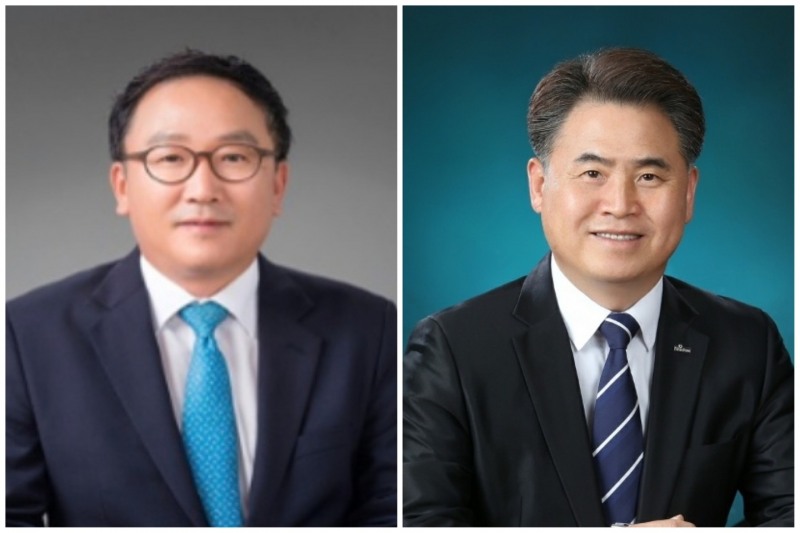 하나저축은행 정민식 대표(사진 왼쪽)와 신한저축은행 이희수 대표./ 사진 = 한국금융신문DB