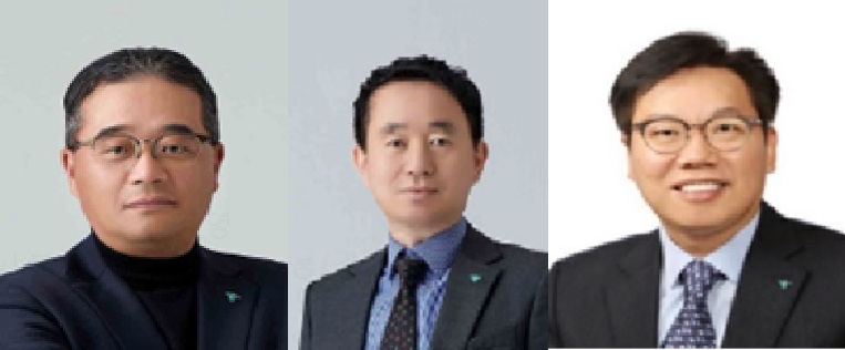 (왼쪽부터)고영렬, 김영훈, 박종무 하나금융지주 부사장./사진제공=하나금융 