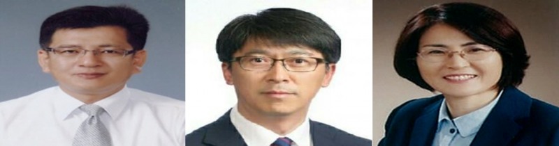 (왼쪽부터)한윤철 제주은행 부행장, 이철승 상무, 오민순 상무./사진제공=제주은행
