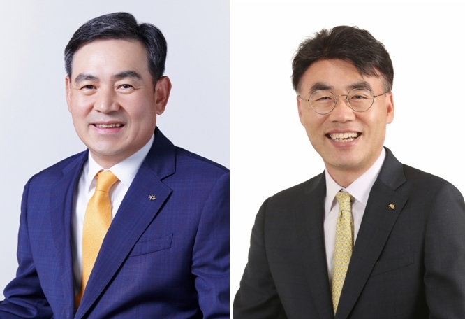 (왼쪽부터) 김성현·이홍구 KB증권 대표이사 사장 / 사진제공= KB증권
