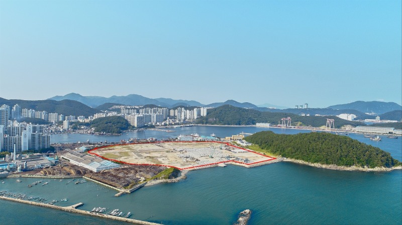 다대동 옛 한진중공업 부지 전경