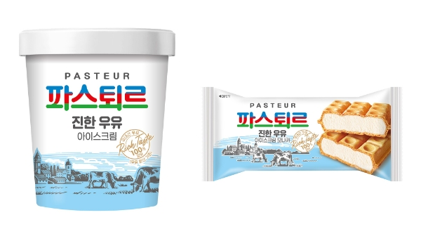 롯데웰푸드(옛 롯데제과)가 파스퇴르 우유를 사용한 프리미엄 아이스크림 ‘파스퇴르 진한우유 아이스크림’을 4일 선보였다. /사진=롯데웰푸드