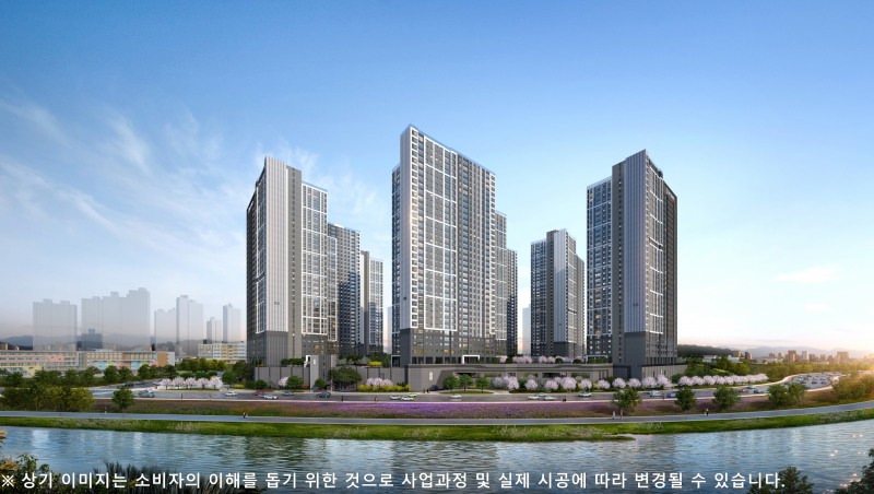 더샵 탕정인피니티시티 투시도./사진제공=포스코이앤씨