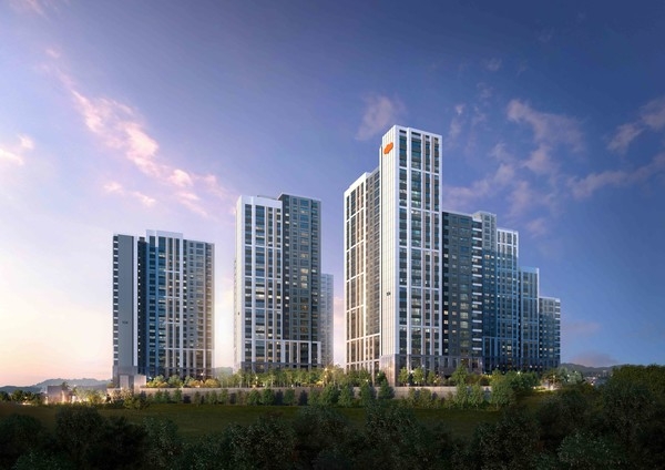 'e편한세상 원주 프리모원' 투시도./사진제공=DL이앤씨