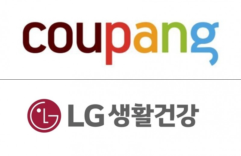 쿠팡과 LG생활건강이 4년9개월 만에 거래를 재개했다. 쿠팡CI, LG생활겅강CI. /사진제공=쿠팡, LG생활건강