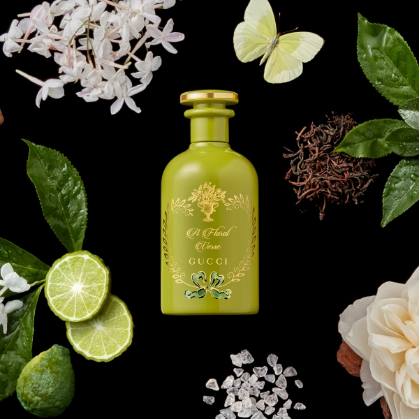 LG생활건강(대표 이정애)은 인도 자스민 삼박과 스리랑카 홍차의 향을 매혹적으로 조합한 향수 ‘구찌 알케미스트 가든 플로럴 벌스’를 15일 선보였다.  /사진=LG생활건강