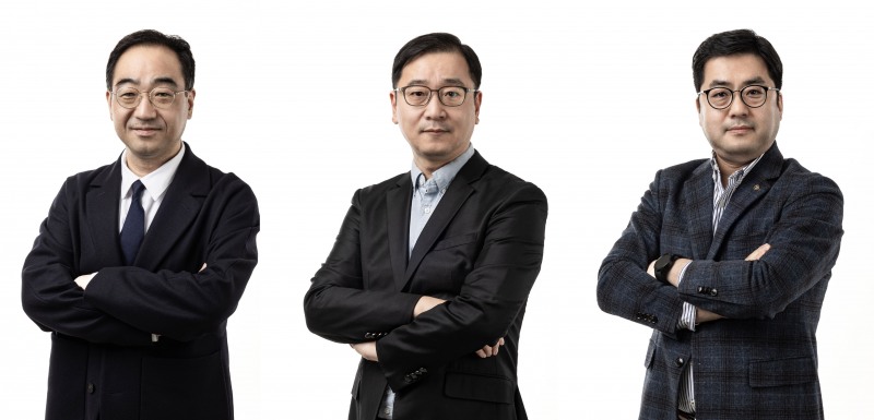 이승욱 글로벌사업본부장(왼쪽부터),민경덕 패션뷰티사업본부장, 권민수 옴니플러스사업본부장 /사진제공=위메프