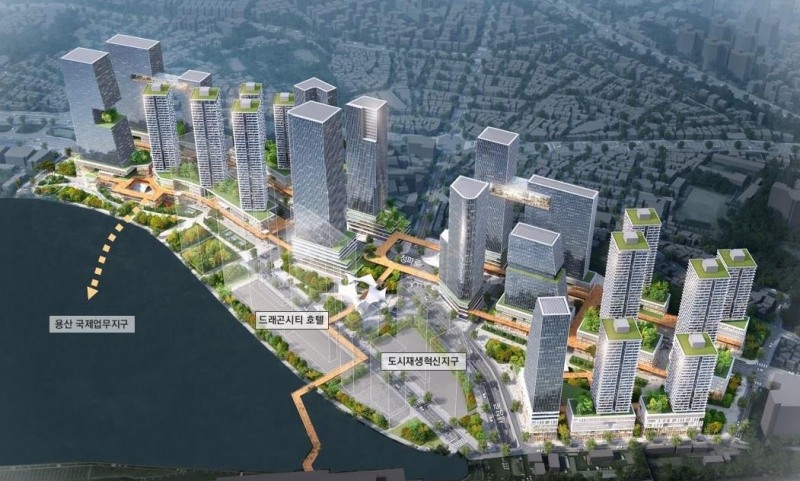 용산전자상가 일대 개발계획 조감도./사진제공=용산구