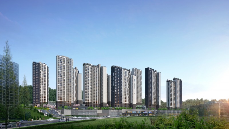 더샵 광양레이크센텀 단지투시도 / 사진제공=포스코이앤씨