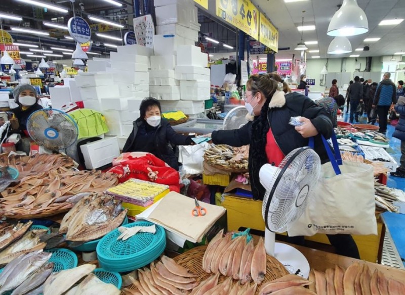 서천시장 내부 모습./ 사진 = 서천시장 블로그 갈무리