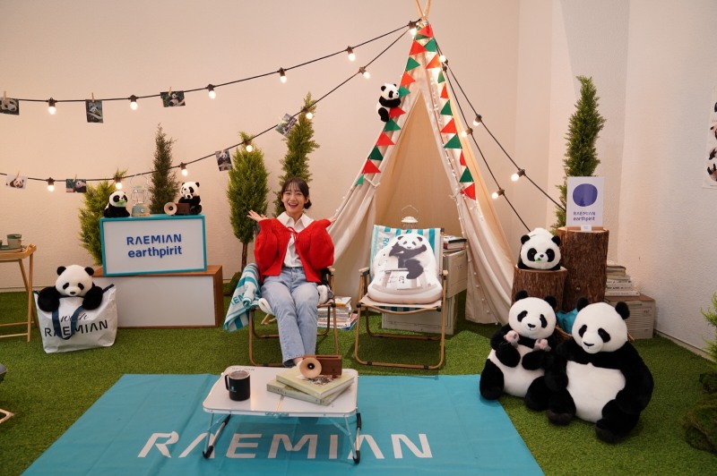 송파 래미안갤러리 내에 설치된 바오패밀리 전시관 / 사진제공=삼성물산 건설부문