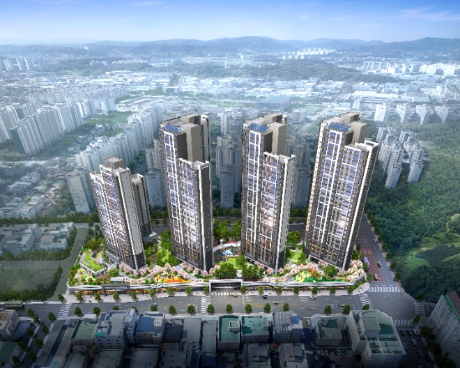 천안 백석 센트레빌 파크디션 단지투시도 / 사진제공=한국토지신탁