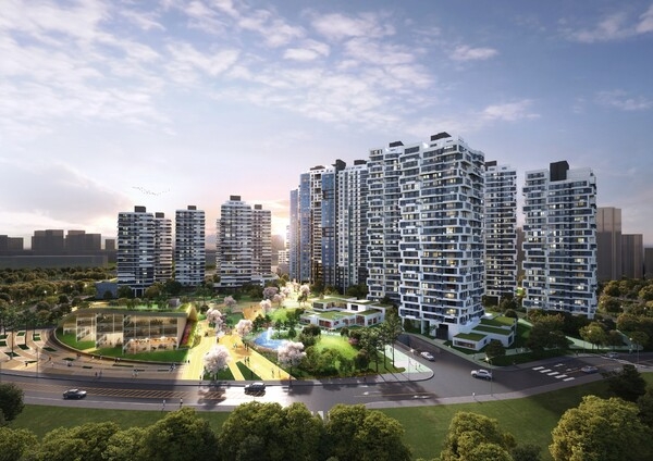 노량진1구역 재개발사업 '오티에르 동작' 투시도./사진제공=포스코이앤씨