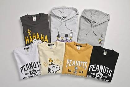 이랜드글로벌이 전개하는 캐주얼 브랜드 인디고뱅크가 인기 캐릭터 ‘스누피’와 콜라보 컬렉션 12종을 19일 선보였다. /사진=이랜드글로벌