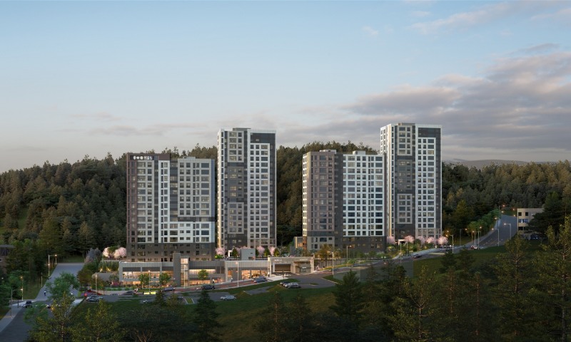 분당 금호어울림 그린파크 단지투시도