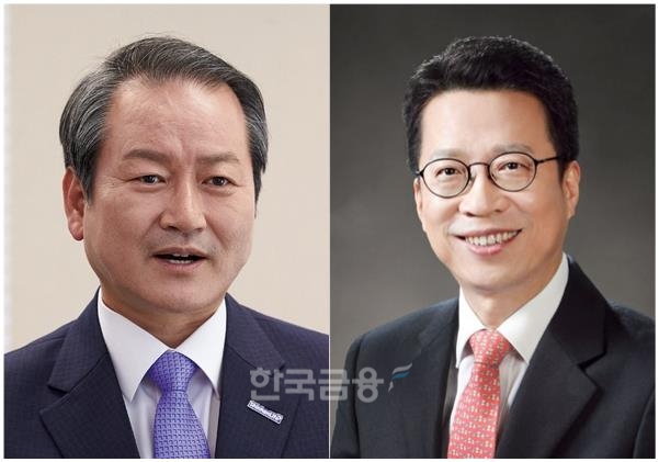 성대규 전 신한라이프 대표(왼쪽), 정지원 전 손해보험협회장./사진=한국금융 DB