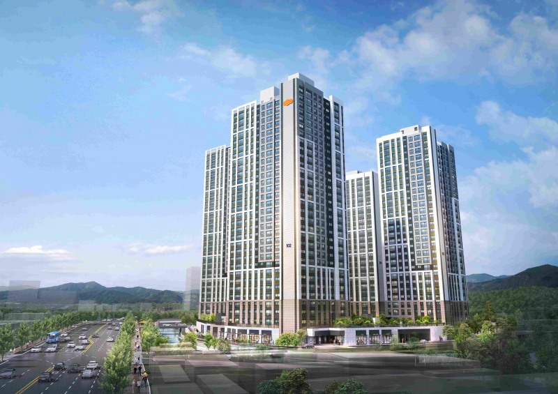 e편한세상 금정 메종카운티 투시도./사진제공=DL이앤씨