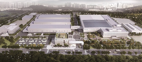 ▲ 현대자동차 광저우 수소연료전지 공장. 사진제공 = AA아키그룹