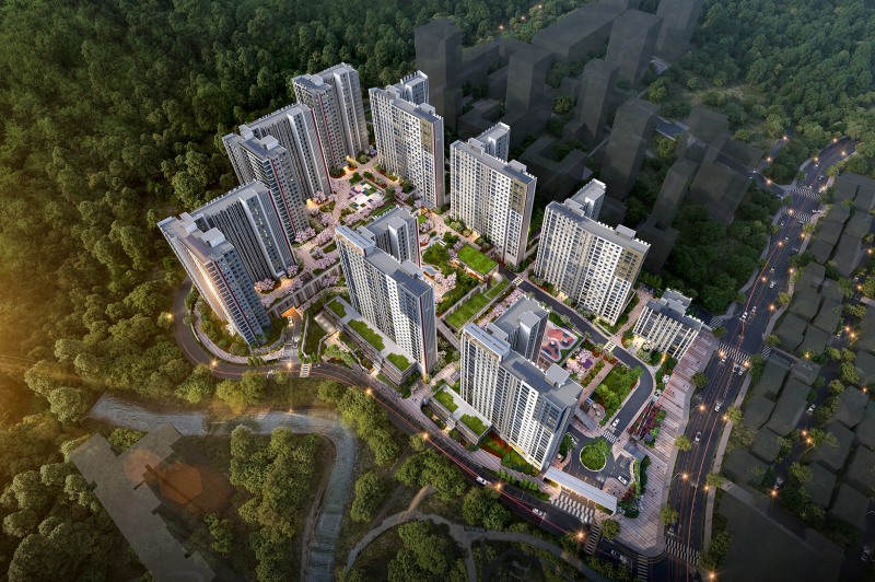 사송 롯데캐슬 단지조감도 / 사진제공=롯데건설