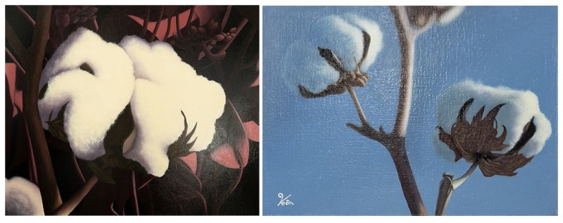 좌)영원한 것은 영원히 없다 202308, 73x60.8cm, Oil on canvas, 2023, 우)영원한 것은 영원히 없다 202401, 33.4x24cm, Oil on canvas, 2024