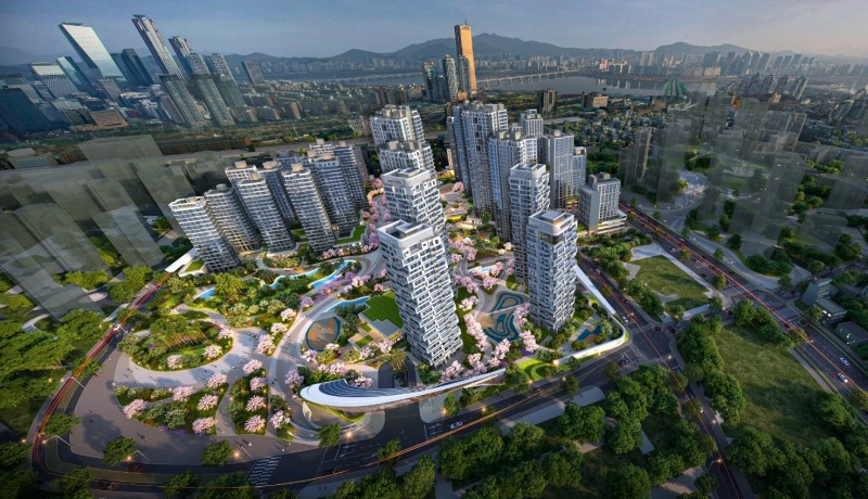 오티에르 동작 조감도 / 사진제공=포스코이앤씨