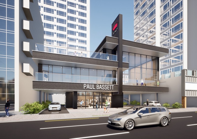 코람코라이프인프라리츠가 개발 중인 포항 영일대 주유소 부지 폴바셋DT점 / 사진제공=코람코자산신탁