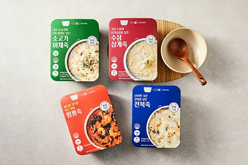 농협식품, 현대그린푸드와 공동 개발 프리미엄 간편식 죽 4종 출시