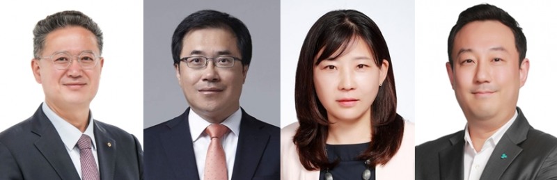 (왼쪽부터) 이현규 대신증권 IB부문 부부문장, 김현호 하나증권 기업금융본부장, 김미정 BNK투자증권 IB금융본부장, 유지훈 상상인증권 FICC본부장 / 사진제공= 각사(2024)