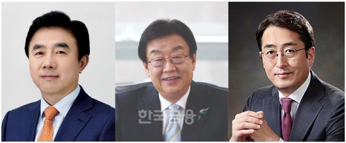 (왼쪽부터) 전영묵 전 삼성생명 대표, 김정남 전 DB손해보험 대표이사(현 DB 보험그룹장 부회장), 김용범 메리츠화재 전 대표이사./사진=한국금융DB