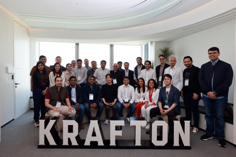김창한 크래프톤 대표가 인도의 젊은 경영자들과 게임‧AI 전략을 논의했다. / 사진제공=크래프톤
