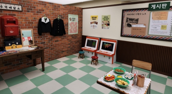 18일 찾은 서울 성수동 플랜트란스에서 '농심 짜파게티 분식점' 팝업이 열렸다. /사진=손원태기자