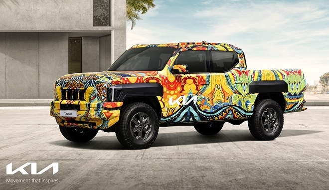 기아, 위장막 씌운 픽업트럭 타스만 공개