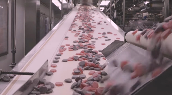 오리온 '마이구미' 생산 공정. /사진=오리온 유튜브 캡처