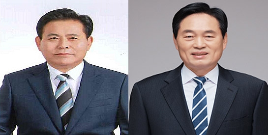 ▲ 오흥선 간동농협 조합장(왼쪽), 곽후신 문막농협 조합장(오른쪽)