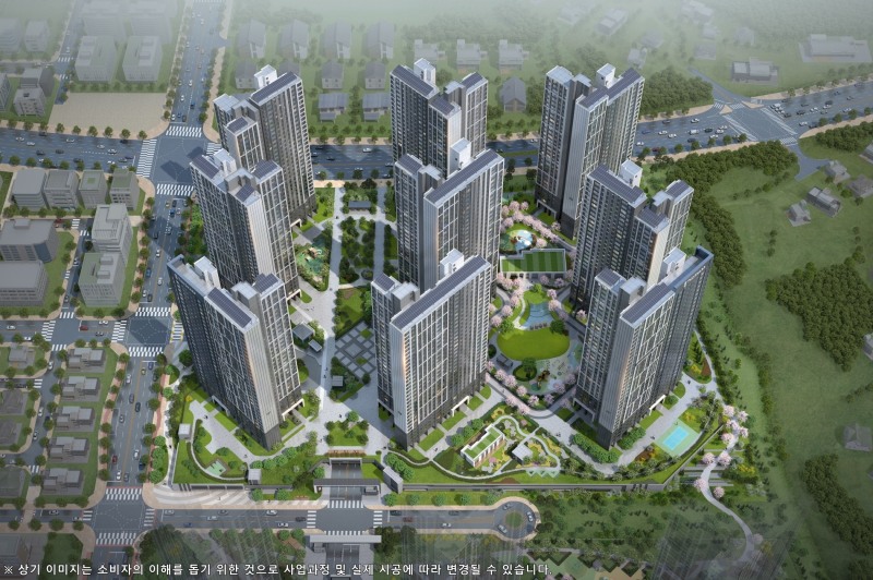 더샵 탕정인피니티시티 2차 단지조감도 / 사진제공=포스코이앤씨